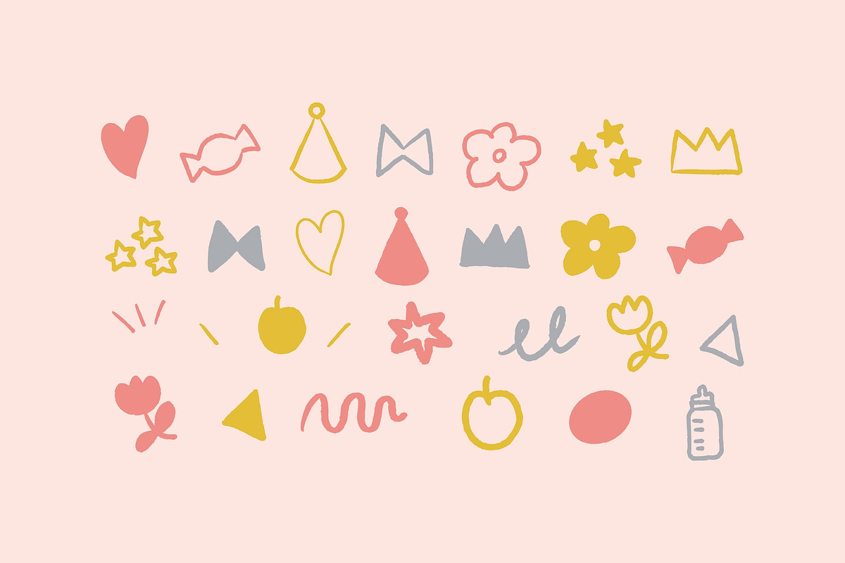 Cute cat icons for Baby gifts, an Animal Illustration by Kurakoza (Photo 5 of 8)