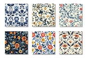 William Morris Style Patterns, a Pattern Graphic by Canvas Craft (Thumbnail 2 of 9)
