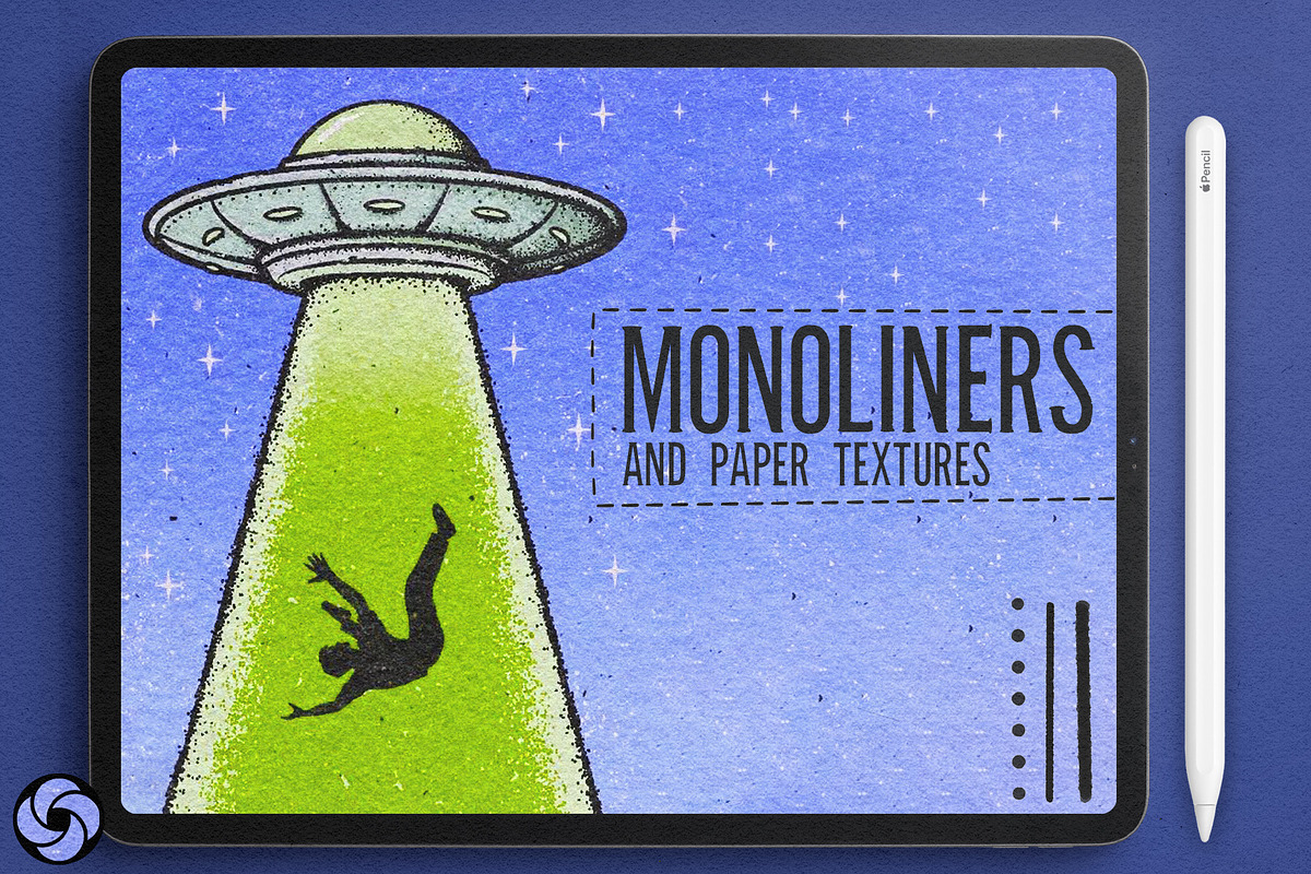 21 Monoline Brushes For Procreate, a Brush Add-On by Easy Procreate (Photo 1 of 6)