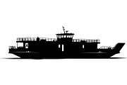 Premium Ship Boat Silhouette Vector, an Animal Illustration by Designer_Momina (Thumbnail 17 of 21)