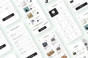 Furniture Shopping App UI Kits, an App Template by uiwarrior (Thumbnail 3 of 6)