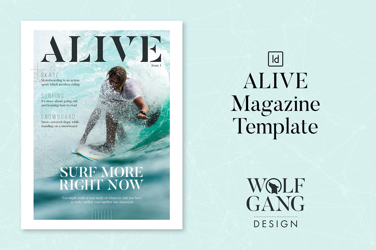 ALIVE Sports Magazine Template, a Magazine Template by Wolfgang Design (Photo 1 of 11)