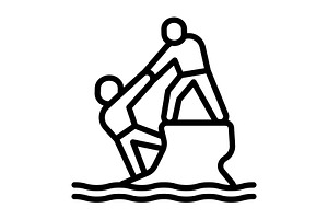 Believe confide black icon, an Outline Icon by Creative priyanka