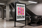Subway Poster Mockup, a Product Mockup by Pitchlook.Studio (Thumbnail 2 of 4)