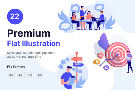 Premium Flat Business Illustration