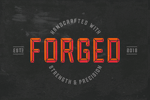 Forged Font Family