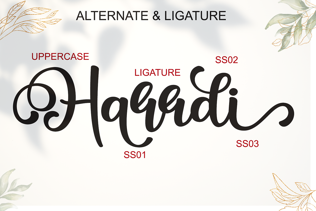 Marry You - Modern Calligraphy Font, a Script Font by BearyType Studio (Photo 6 of 7)