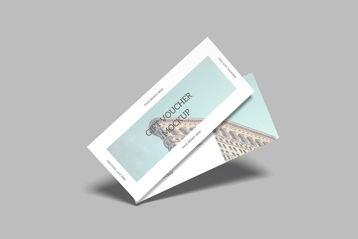 Gift Voucher Mockup, a Product Mockup by mahremdesign (Photo 3 of 9)