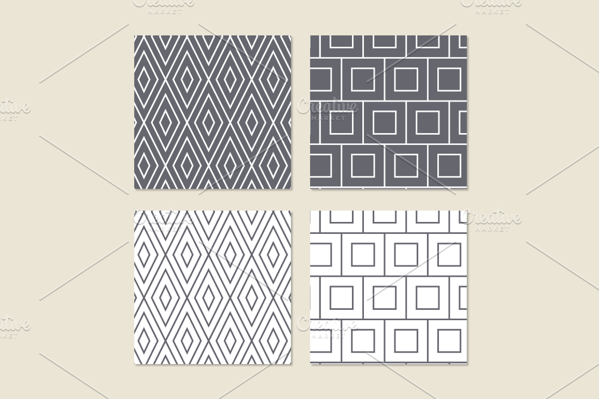 Black & White Patterns - Vector(ai), a Pattern Graphic by DeepDesign (Photo 3 of 6)