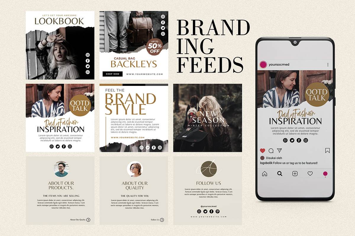 Kylena-Instagram Template Pack, a Social Media Template by Godbless Studio (Photo 8 of 10)