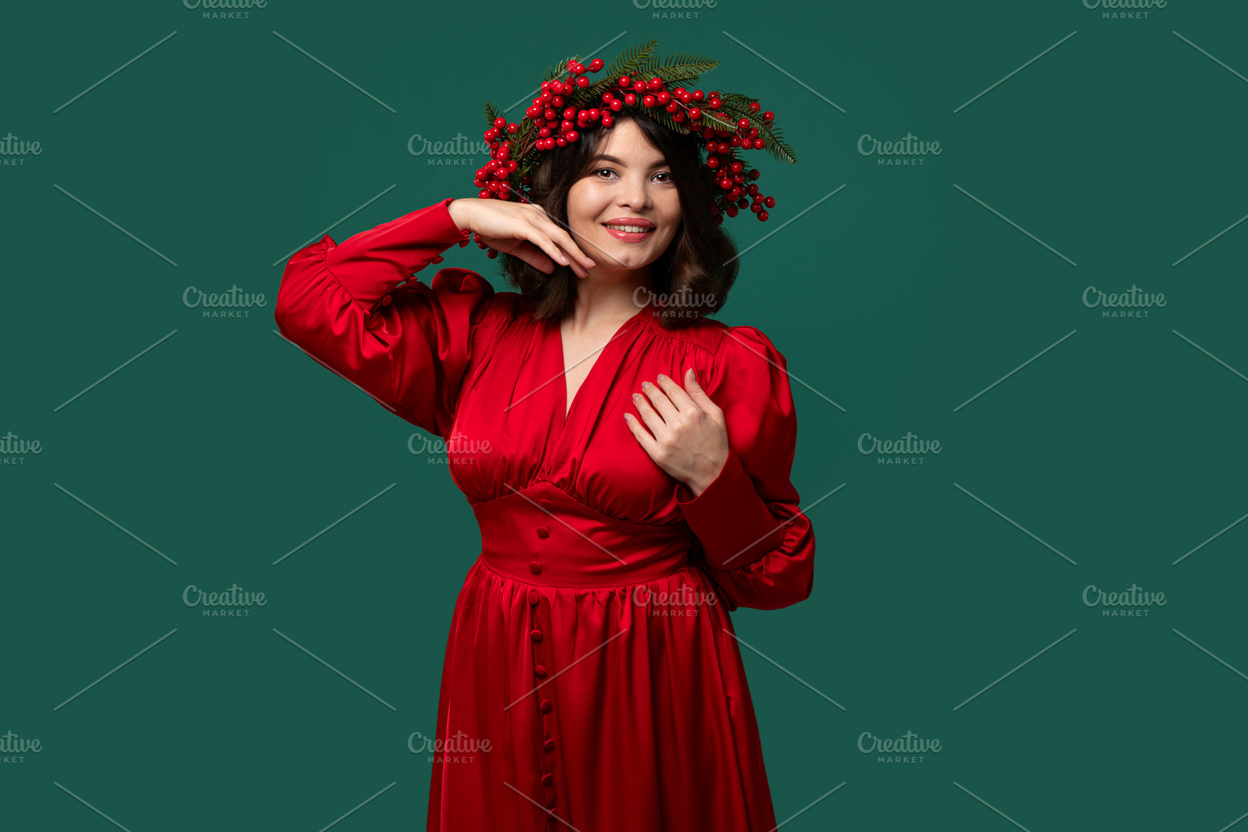 Woman in red dress, a Person Photo by Elena Vagengeim