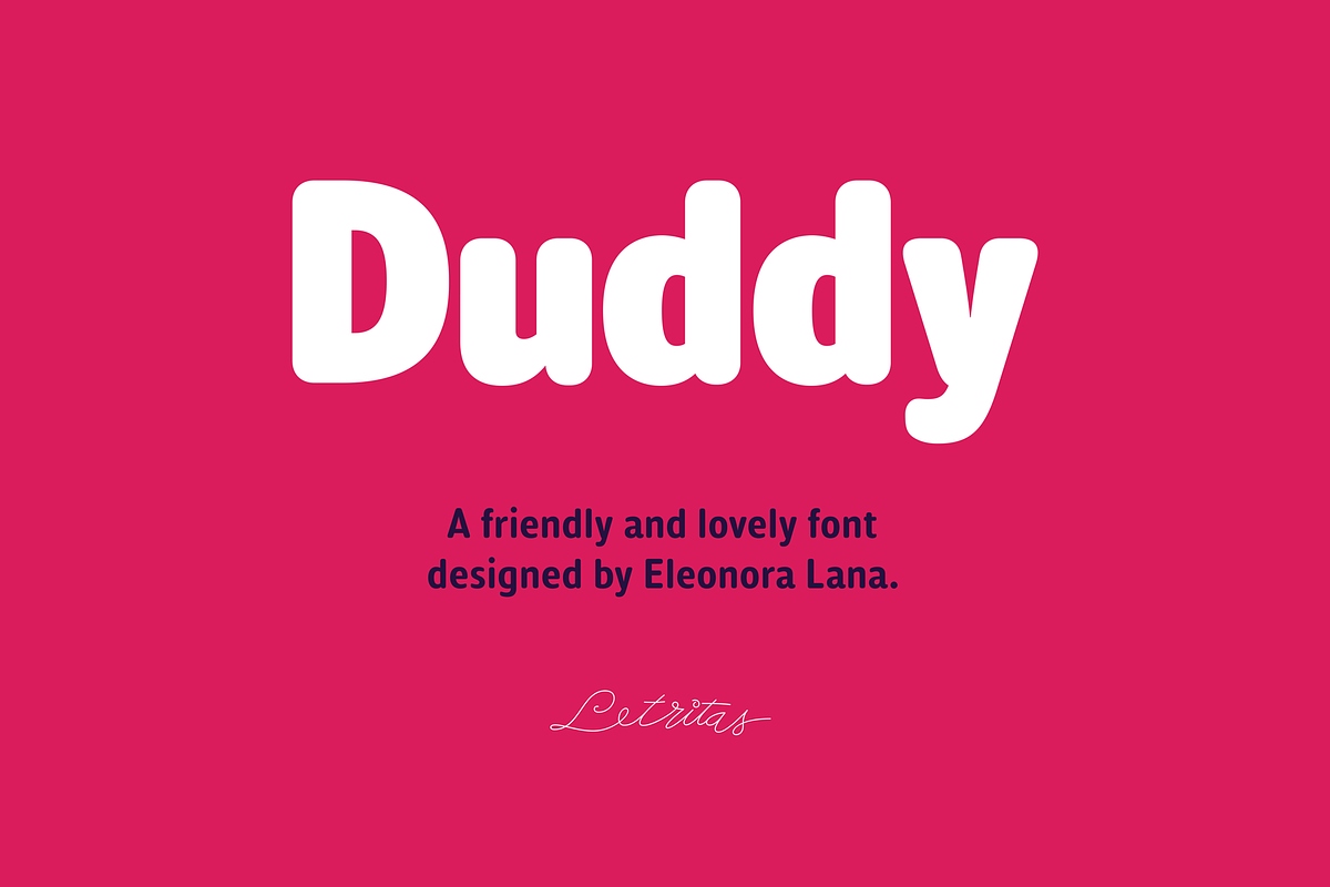 Duddy, a Sans Serif Font by Letritas (Photo 1 of 11)