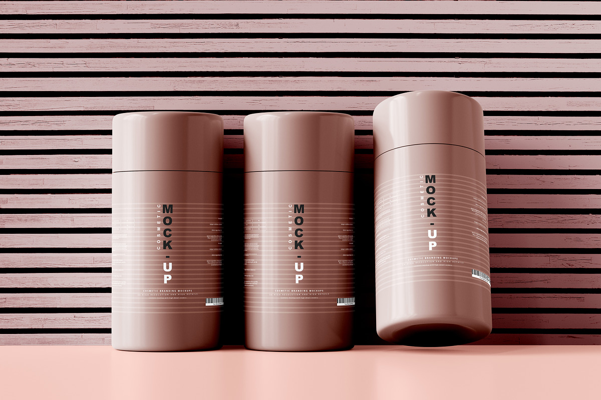 250+ Cosmetic Branding Mockup Bundle, a Cups & Container Mockup by pmvch (Photo 191 of 273)