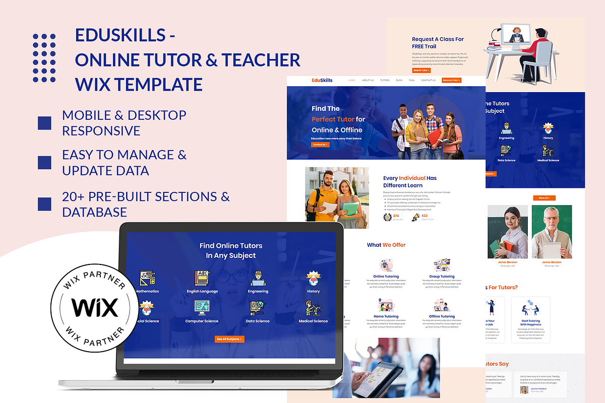 EduSkills -  Education Wix Theme, a Wix Template by Wix Creative Themes (Photo 1 of 2)