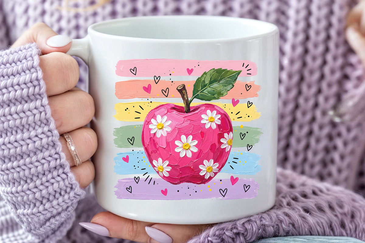 Daisy Apple Teacher Back to School, a Seasonal Illustration by Rose Art (Photo 5 of 5)