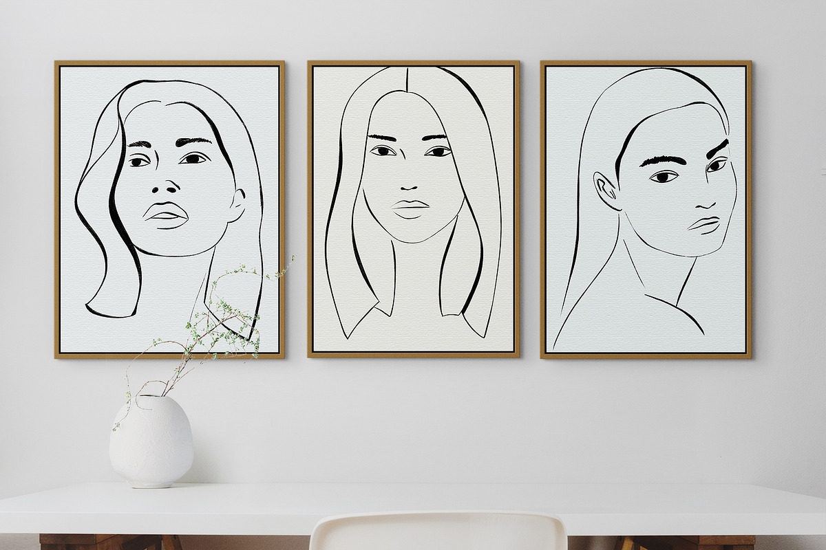 Amelia Line Art Pack, an Illustration by Kassenzio Atelier (Photo 7 of 9)