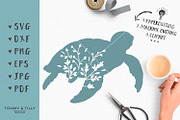 Turtle Silhouette - SVG & Clipart, an Object Graphic by Tommy & Tilly Design (Thumbnail 1 of 4)