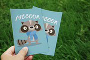 Hand-Drawn Raccoon Vector Cartoon, an Animal Illustration by Rainy City Press (Thumbnail 3 of 3)