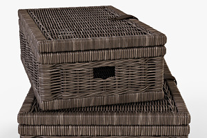 Wicker Basket 06 Walnut Brown