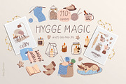 Hygge magic. Cozy clipart collection, a Decorative Illustration by Anna Summer (Thumbnail 1 of 10)