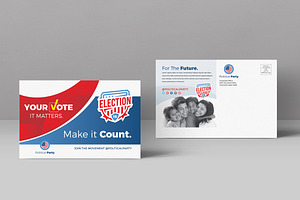Vote Election Postcard Template, a Card Template by StockLayouts