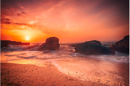 Sunrise at the sea, a Nature Photo by Nature and travel