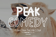 Peak Comedy | Hand Drawn 3 Style, a Handwritten Font by Denustudios (Thumbnail 1 of 13)