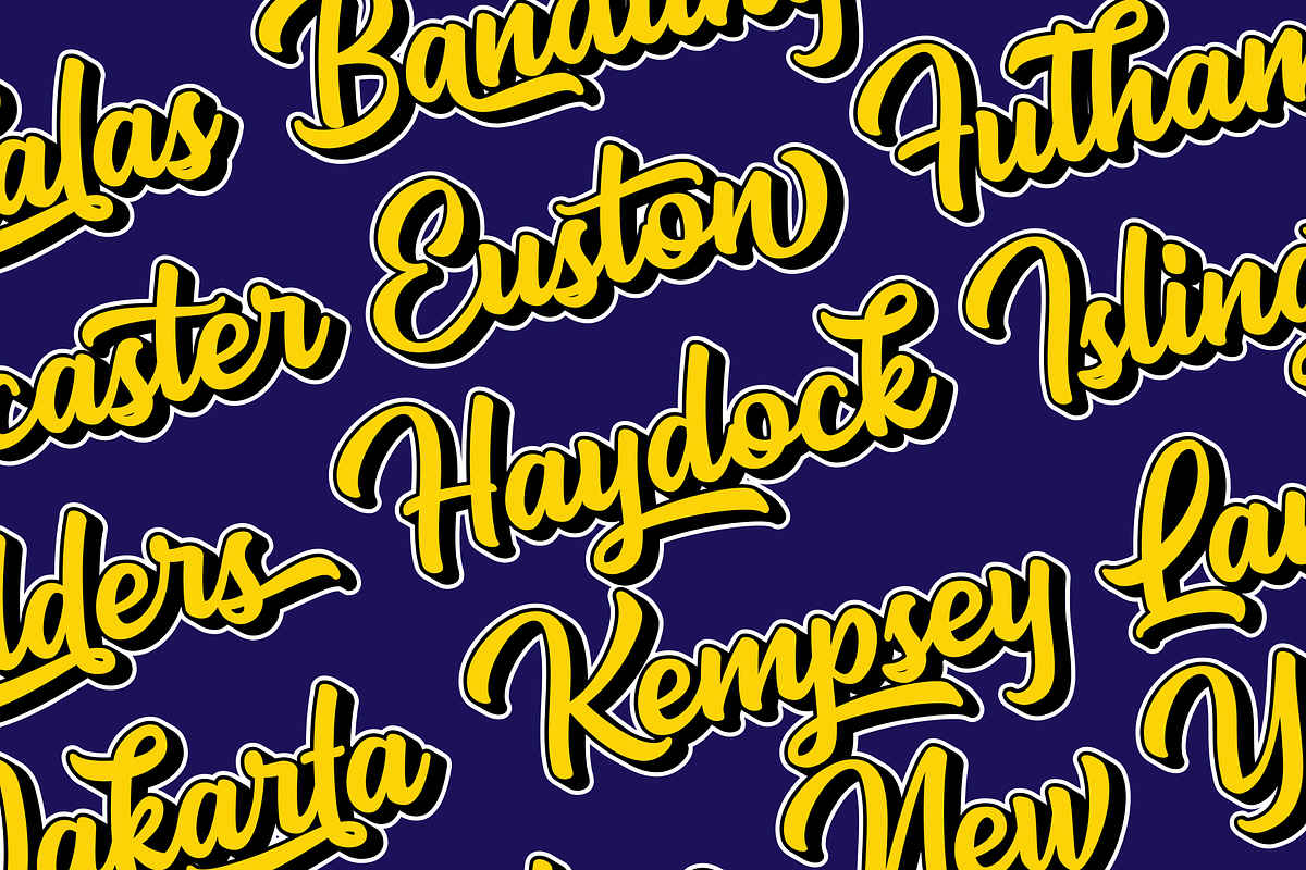 Mackless - Layered Font, a Script Font by Sibelumpagi Studio (Photo 3 of 16)
