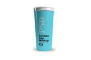 Tumbler Cup Mockup Template, a Cups & Container Mockup by DesignRushMarket (Thumbnail 4 of 6)