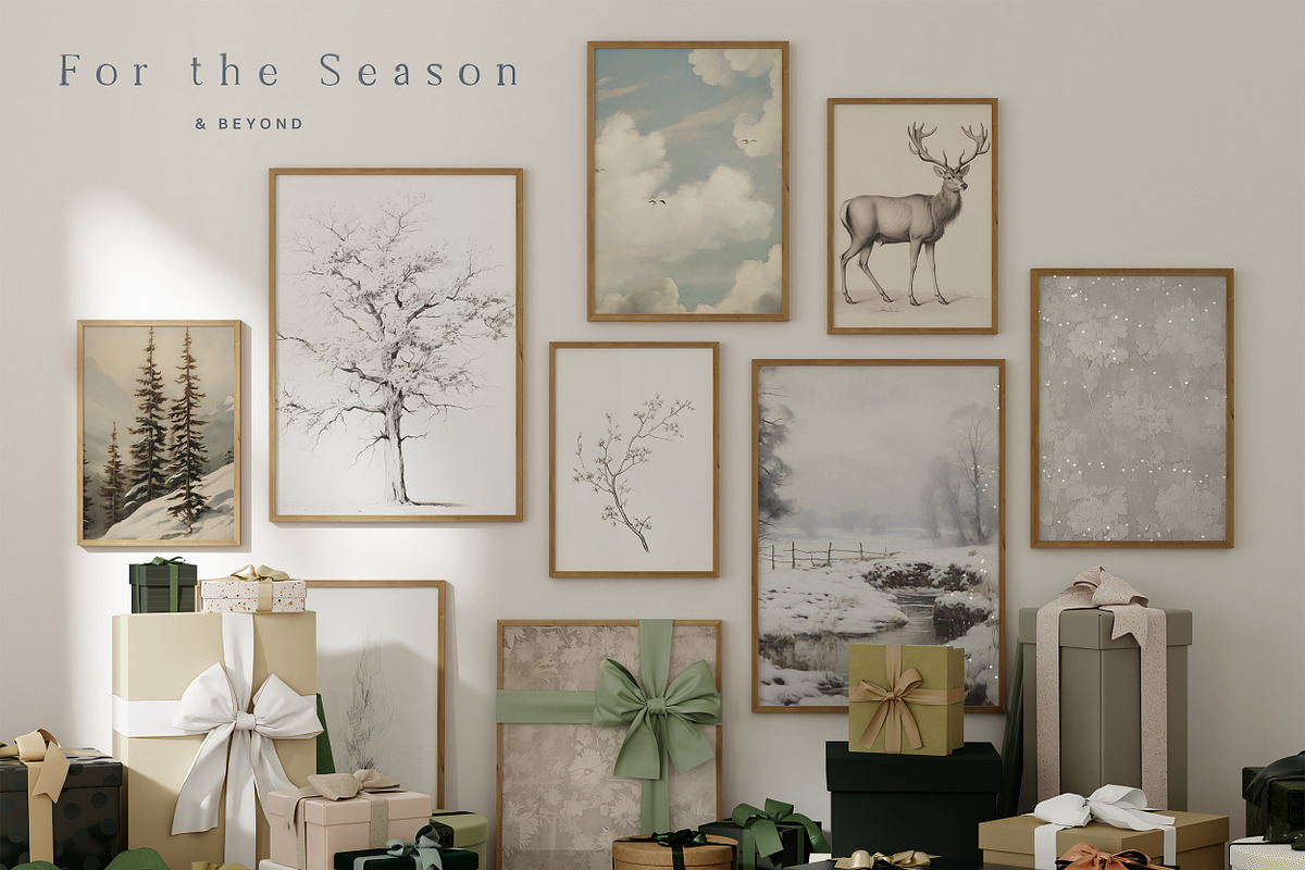 Minimalist Vintage Prints & Posters, a Background Graphic by Laras Wonderland (Photo 3 of 12)