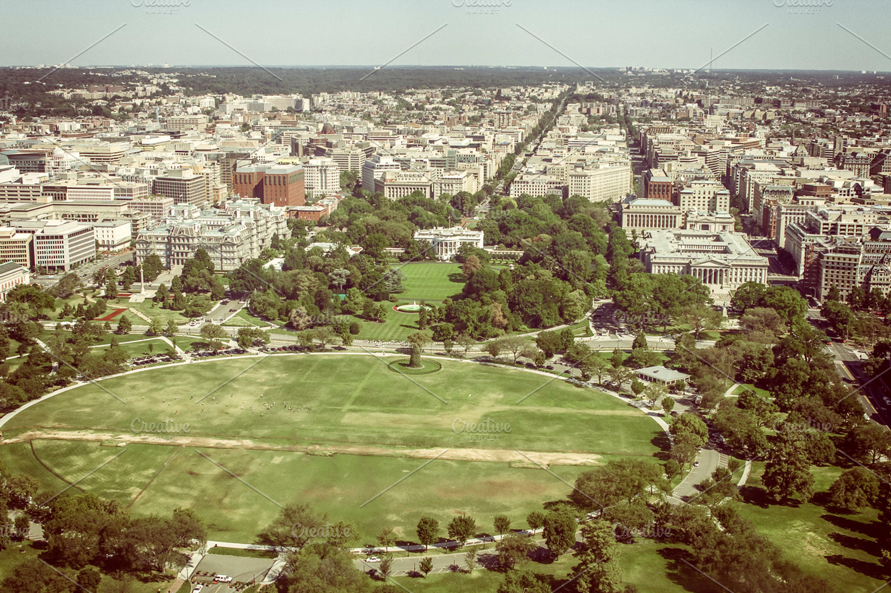 View on Washington with White House