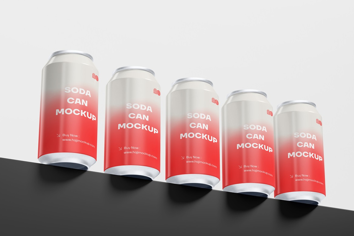 Soda Can Mockup, a Cups & Container Mockup by Cutna Studio (Photo 4 of 10)