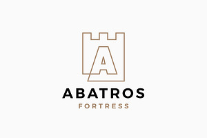 A Letter Castle Fortress Logo, a Branding & Logo Template by VASTARD STUDIO