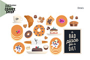 Coffee shop, Small business (vector), a Templates & Theme by Grivina's shop (Thumbnail 20 of 20)