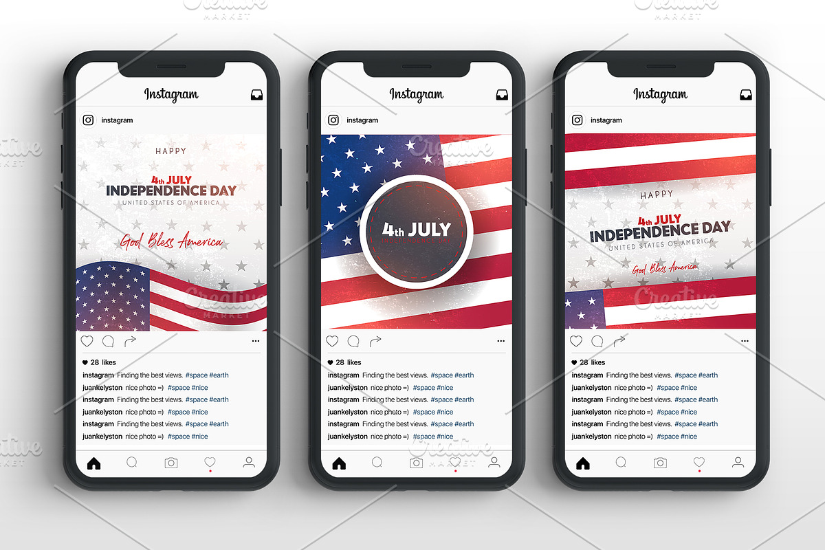4th July. 12 banners and posters., a Social Media Template by Leo Edition (Photo 12 of 12)