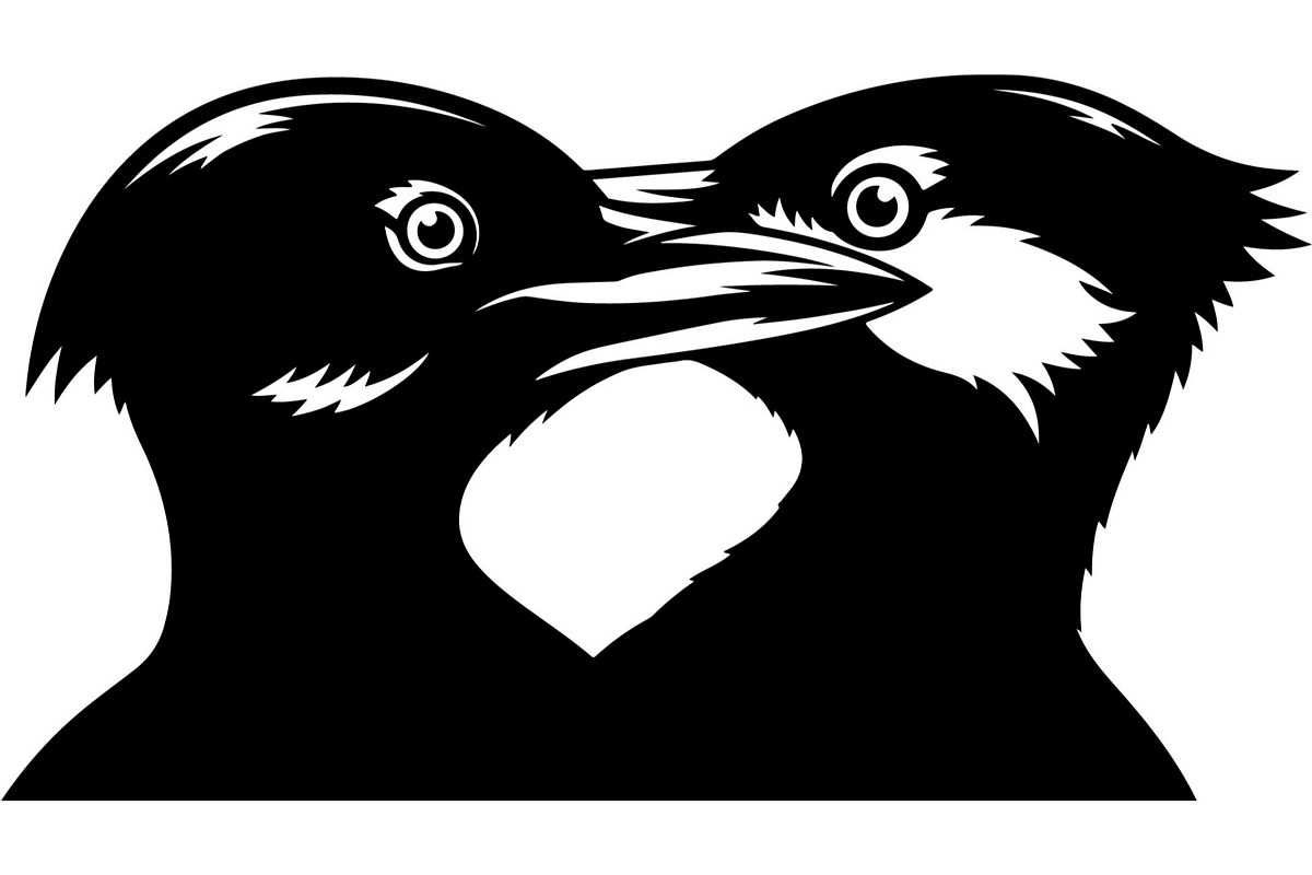 Bird Silhouettes Flying Sideways, an Animal Illustration by Designer_Momina (Photo 19 of 21)