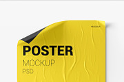 Crumpled Poster Mockup Set, a Print Template by Graphic Bird (Thumbnail 4 of 5)