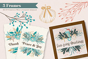 Coastal Christmas Beach Clipart, an Illustration by The Audacious Brush (Thumbnail 5 of 13)