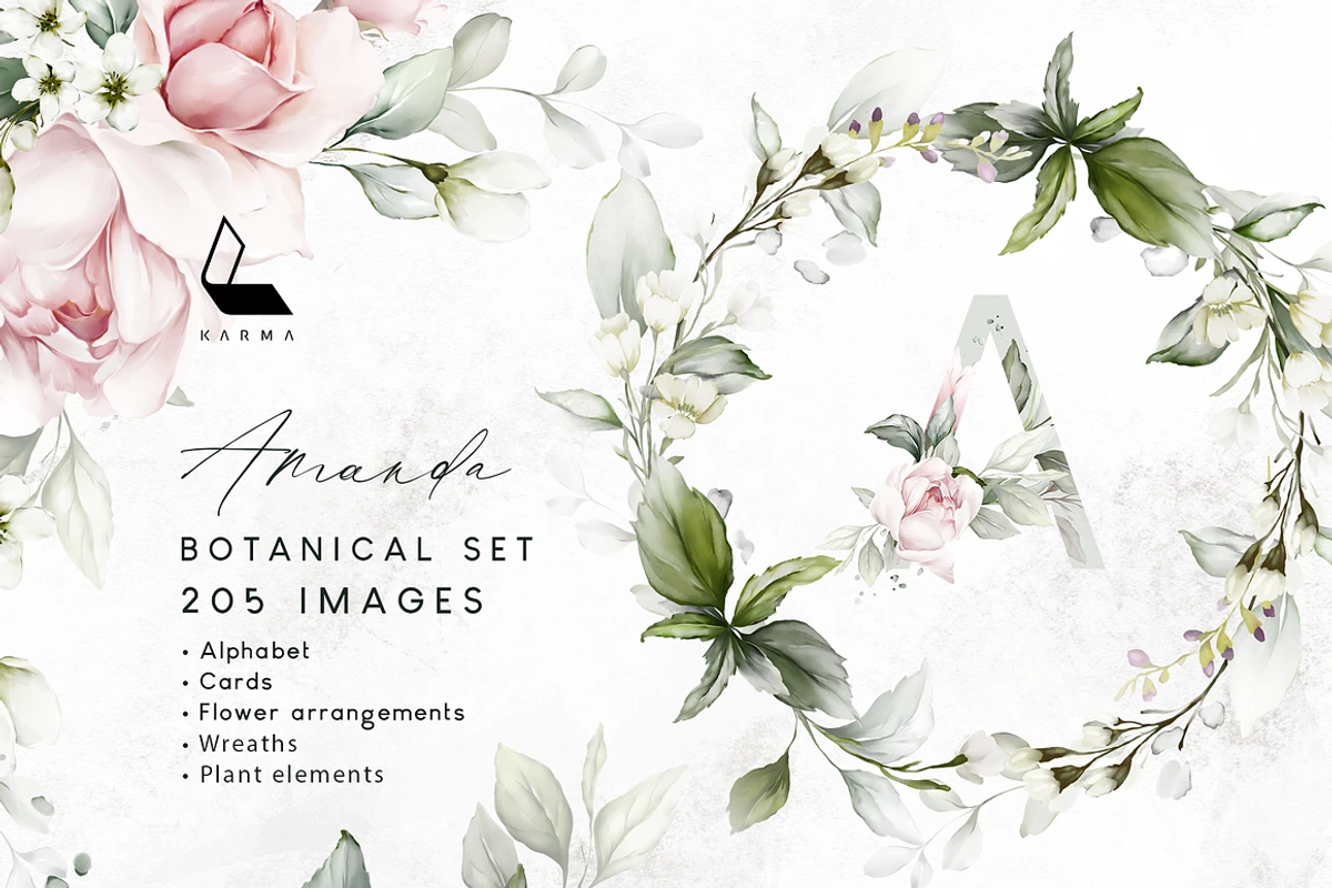 1K+ Belle Watercolor Floral Bundle, an Illustration by Karma (Photo 30 of 54)