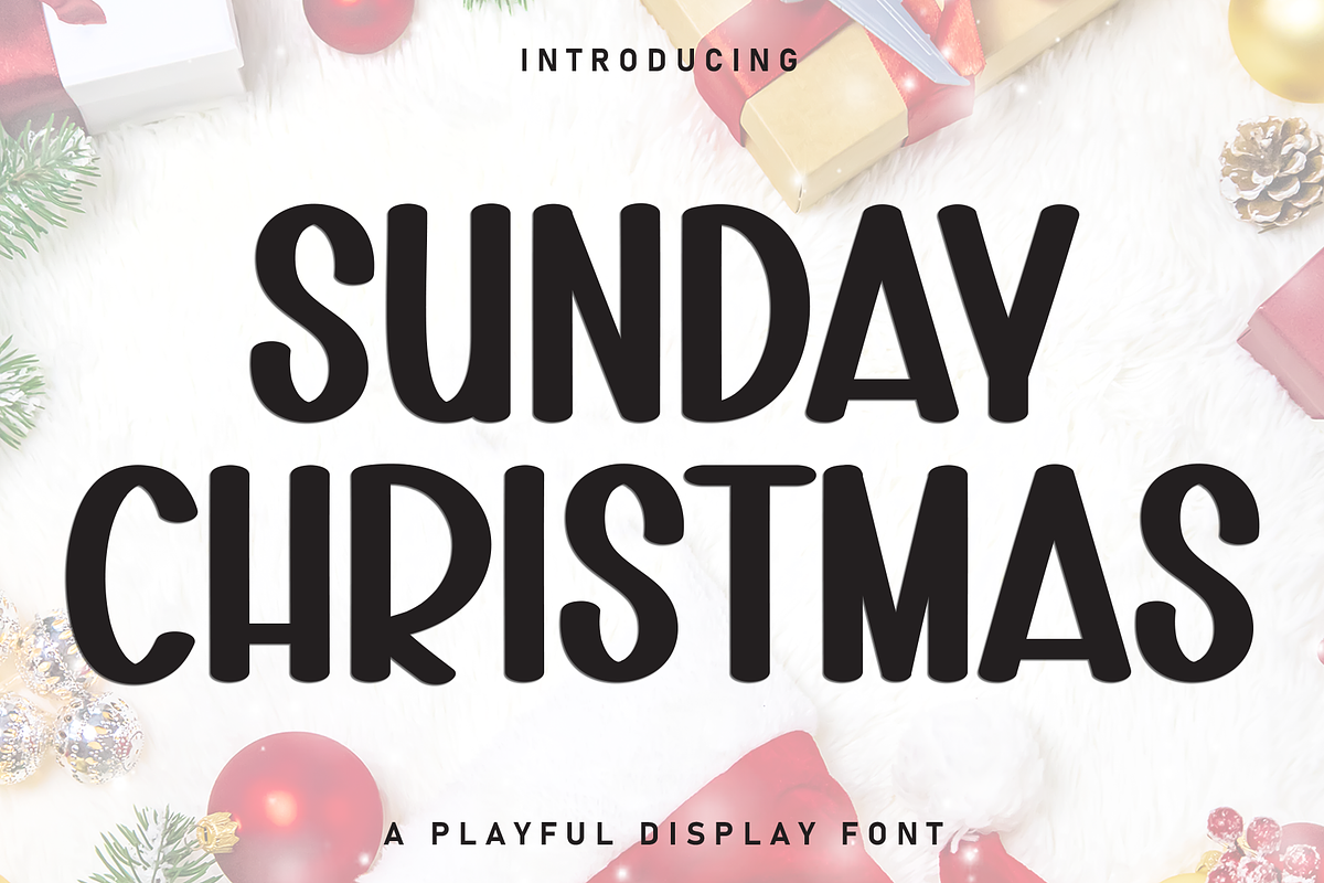 Sunday Christmas | Script Font, a Script Font by Scratchones (Photo 1 of 8)