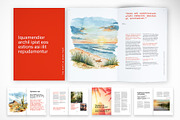 Minimalist Coastal Magazine Layout, a Print Template by McLittle Stock (Thumbnail 1 of 3)