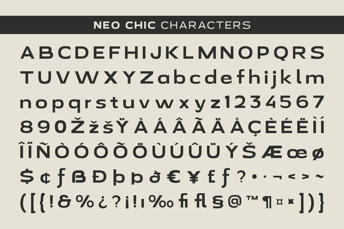 Neo Chic - Clean Modern Sans Serif, a Sans Serif Font by roomspace creative lab (Photo 11 of 11)