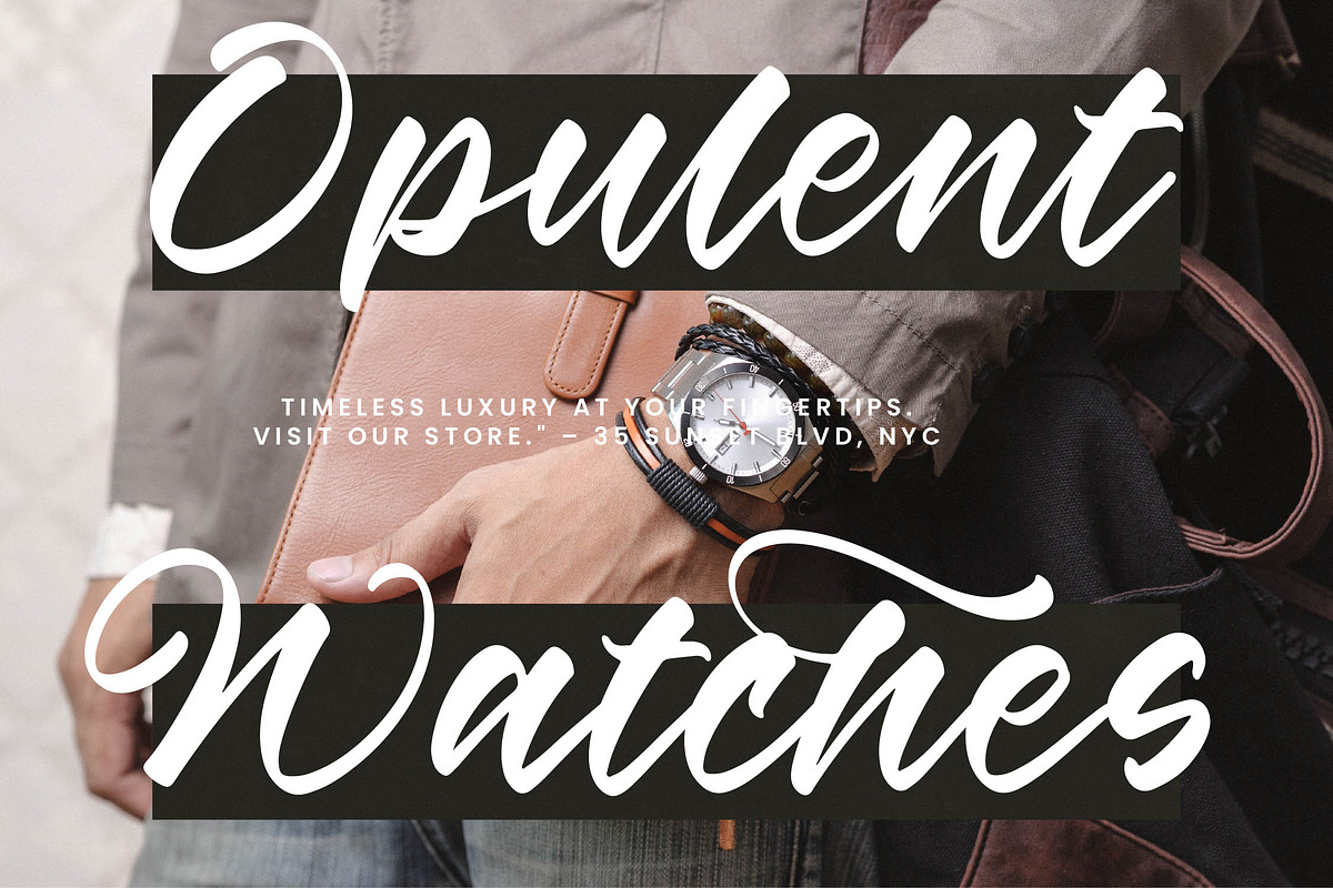 Winds Rolling Bold Calligraphy Font, a Script Font by stylishtype.co (Photo 4 of 20)