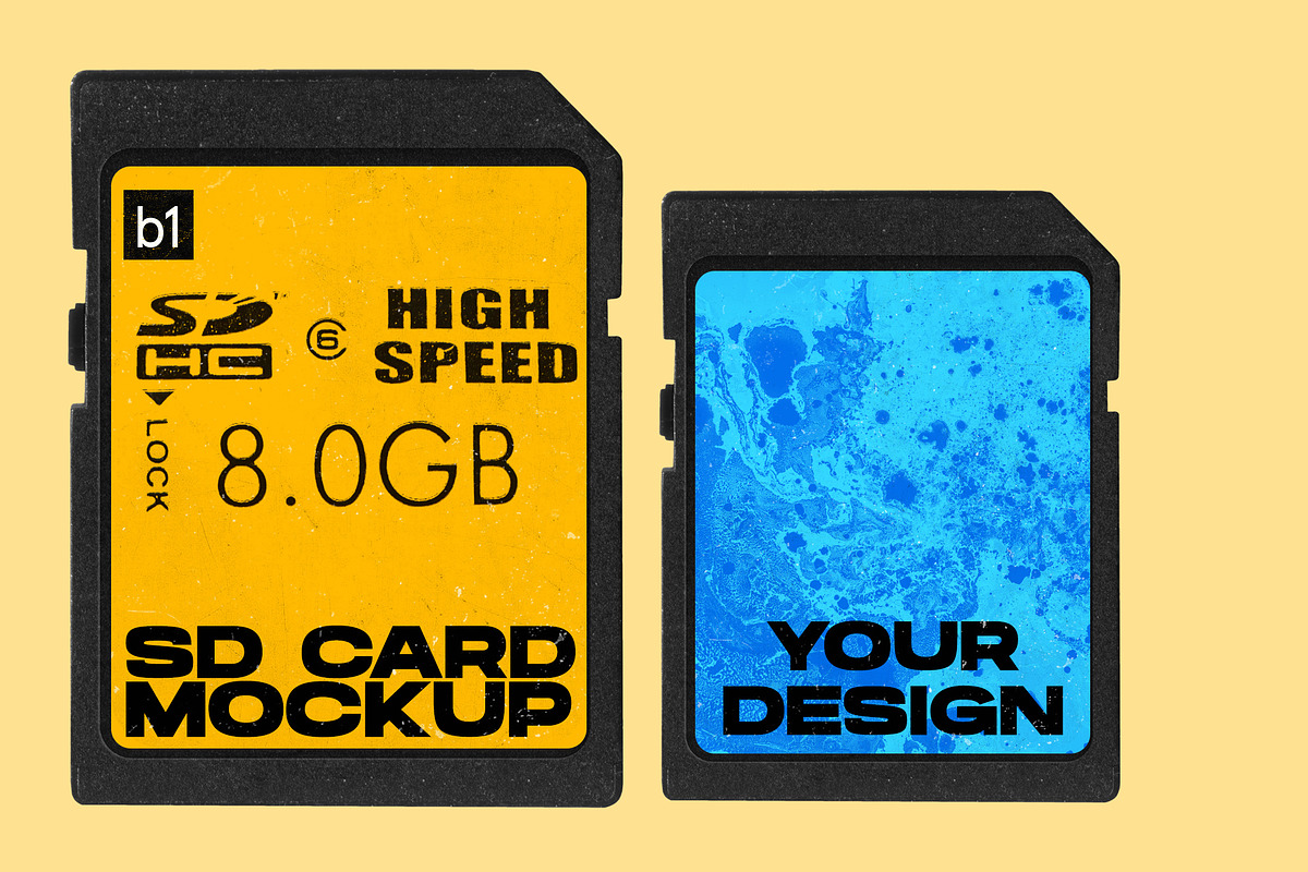 SD Memory Card Mockup PNG, a Product Mockup by Bolderaja1 Studio (Photo 1 of 11)