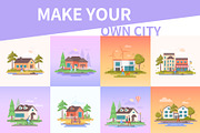 Peaceful landscapes with cottages, a Person Illustration by Boyko Pictures (Thumbnail 5 of 11)