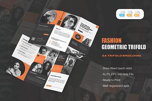 Fashion Geometric - Trifold Brochure, a Brochure Template by AQR Studio