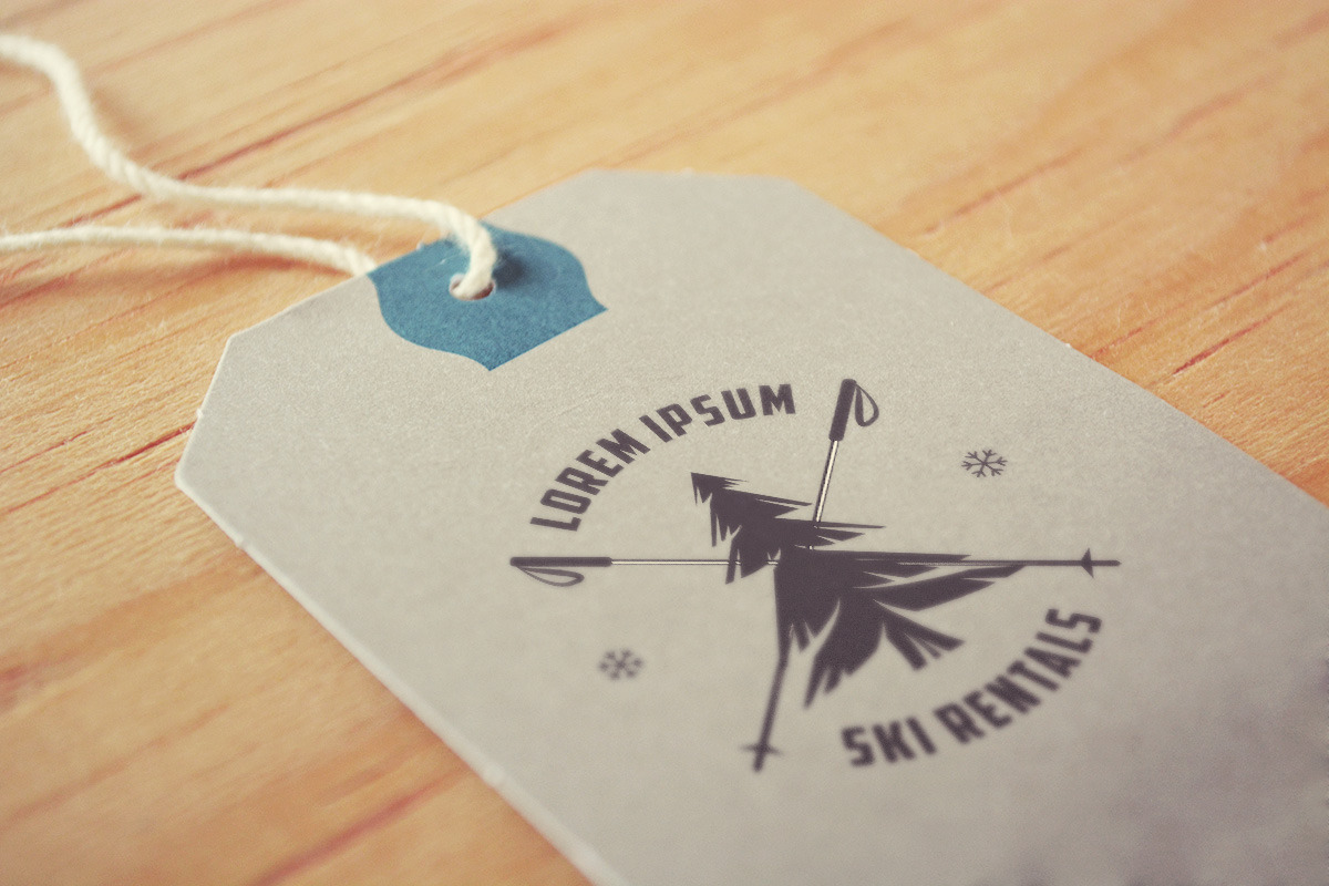 Large winter + ski labels set, an Illustration by 1baranov (Photo 5 of 5)