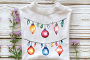 Christmas Doodle Sublimation Clipart, an Illustration by CraftArtStudio (Thumbnail 5 of 6)