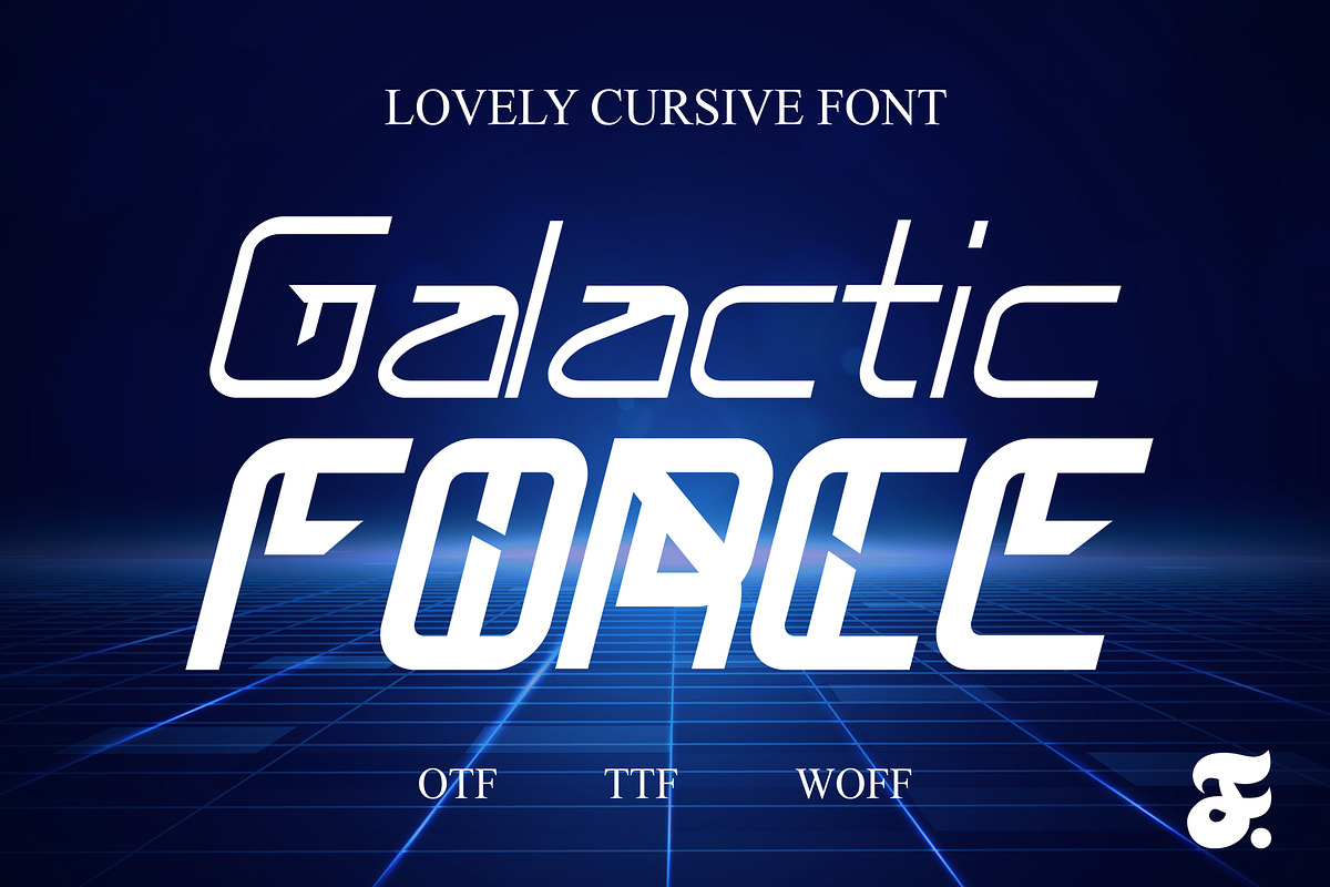 Galactic Force Typeface, a Blackletter Font by Anomali Creatype (Photo 1 of 10)