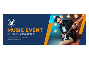 Music Event Animated Facebook Cover, a Templates & Theme by Nisha Droch